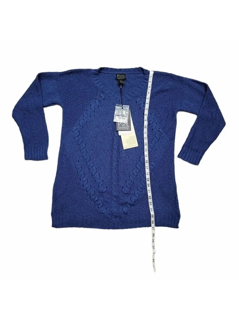 Pure Handknit cozy cre neck sweater